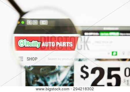 Los Angeles, California, Usa - 8 April 2019: Illustrative Editorial Of Oreilly Automotive Website Ho