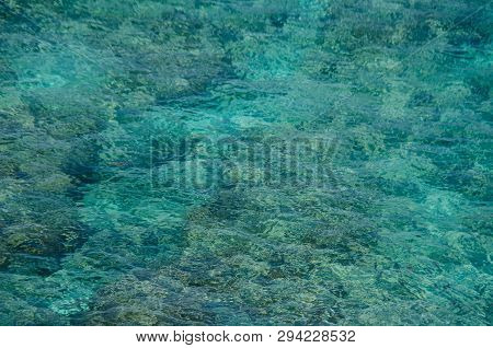 Caribbean Sea Texture From Isla Mujeres, Mexico