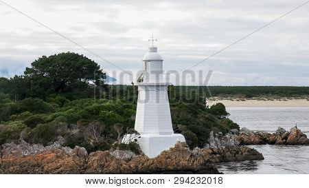 Beacon Light At Hells Gates In The Entrance To Macquarie Harbour