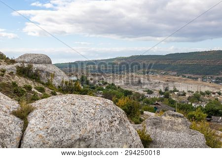 Weathered Rocky Outcrops In The Crimea, Inkerman