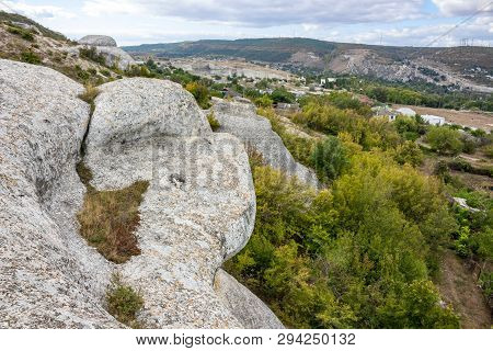 Weathered Rocky Outcrops In The Crimea, Inkerman