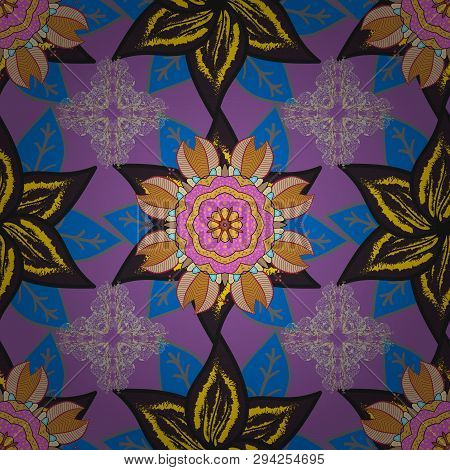 Simple Cute Pattern In Small-scale Flowers. Floral Seamless Background For Textile Or Book Covers, M