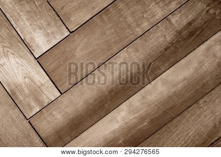 Patterned wooden floor textured background