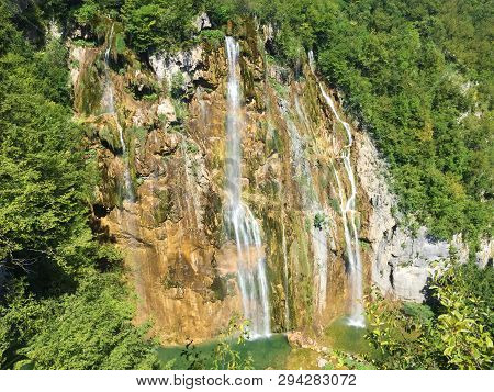 Big Waterfall (veliki Slap Or Slap Plitvica), Plitvice Lakes National Park Or Nacionalni Park Plitvi