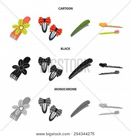 Vector Design Of Beauty And Fashion Logo. Set Of Beauty And Female Vector Icon For Stock.