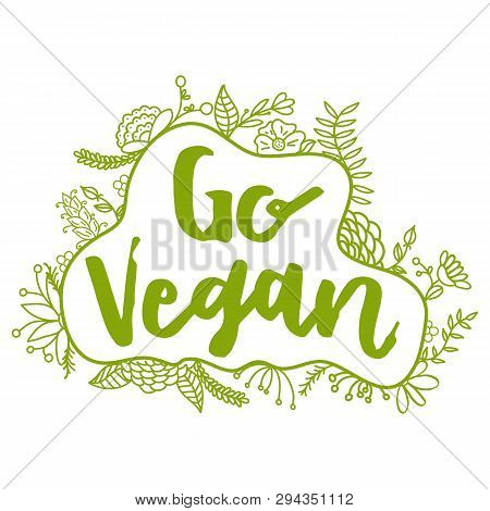 Go Vegan. Zero Waste Concept. Vector Illustration.