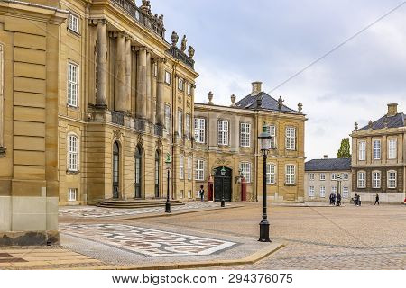 Amalienborg Palace In Copenhagen Denmark