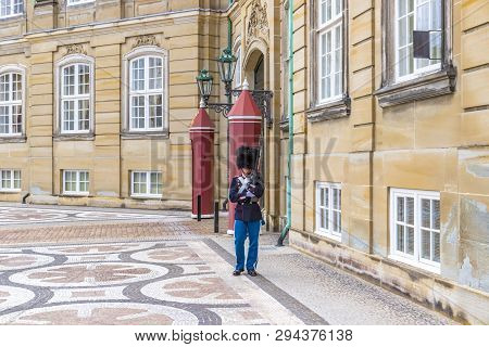 Amalienborg Palace In Copenhagen Denmark