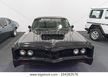 Moscow, Russia - November 10, 2018: Chrysler 300 440 Tnt Car  (made In 1967) At The Exhibition Of Ol