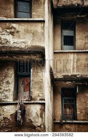 Old building closeup in Xiahao Old street in Chongqing, China.