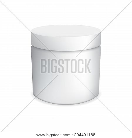 The Plastic Tube  On A White Background. Packing For Cream, Gel,  Cosmetics. Mock Up.