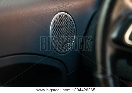 Novosibirsk, Russia - 03.10.2019: View To The Interior Of Land Rover Evoque With Door Panel And Audi