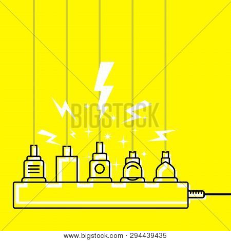 Plug In Full Power Outlet, Overload Charger  - Short Circuit