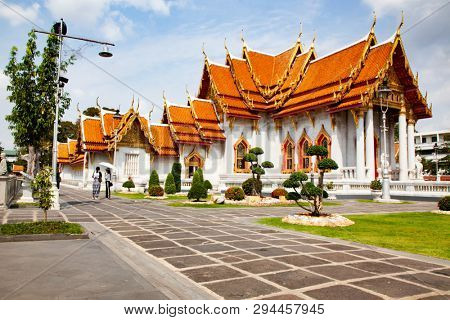 wat Benchamabopit, the Marble temple, Bangkok, Thailand