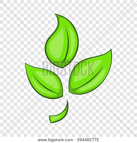 Green Plant Eco Symbol Icon In Cartoon Style Isolated On Background For Any Web Design
