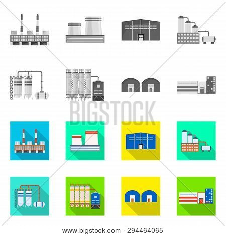 Isolated Object Of Production And Structure Sign. Set Of Production And Technology Vector Icon For S