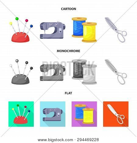 Vector Illustration Of Craft And Handcraft Logo. Collection Of Craft And Industry Stock Vector Illus