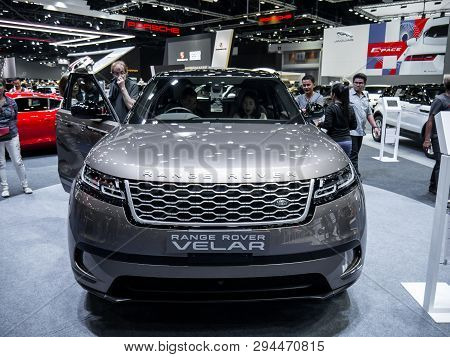 Land Rover Range Rover Velar On Display In Bangkok International Motor Show 2018.