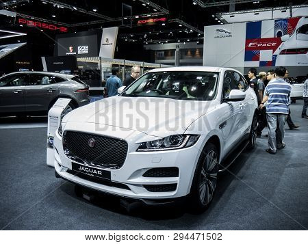 Jaguar F-pace A On Display In Bangkok International Motor Show 2018 At Impact Arena Exhibition Muang