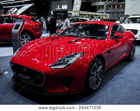 Jaguar F-type A On Display In Bangkok International Motor Show 2018 At Impact Arena Exhibition Muang