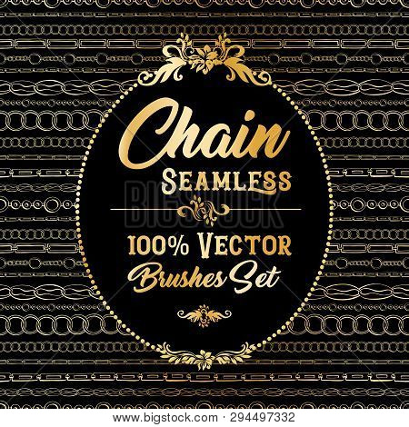 Golden Chains Vector Photo Free Trial Bigstock