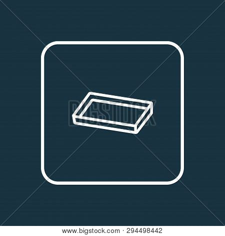 Baking Sheet Icon Line Symbol. Premium Quality Isolated Cake Tray Element In Trendy Style.