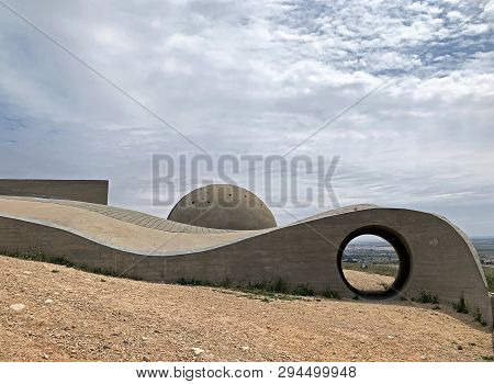 Beer Sheva, Israel - April 04, 2017: Monument  In The Memory Of The Members Of The Palmach Negev Bri