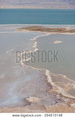 Dead Sea Salt Stones And Crystals At The Dead Sea. Israel