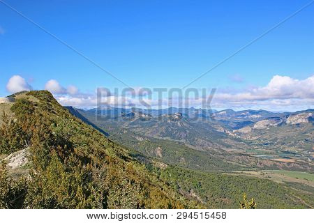 French Alps From The Chabre Mountain In France