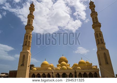 View Of Al Mina Masjid Mosque In The Port City Of Hurghada In Egypt