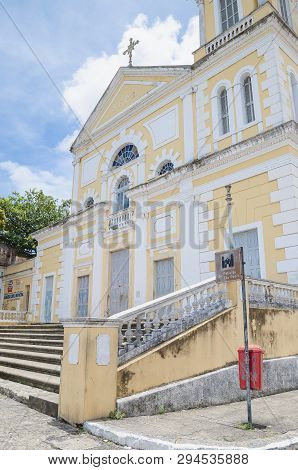 Joao Pessoa Pb, Brazil - February 25, 2019: Historic Church, Igreja De Sao Frei Pedro Goncalves (cou