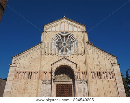 San Zeno Basilica In Verona