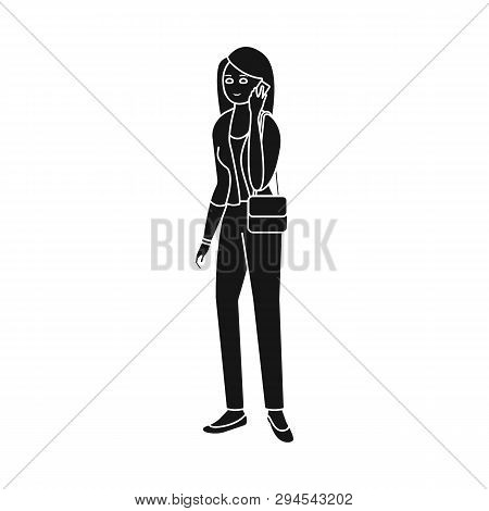 Isolated Object Of Woman  And Business Symbol. Set Of Woman  And Businessperson Stock Vector Illustr