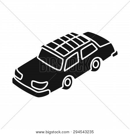 Vector Illustration Of Car  And Electric  Sign. Set Of Car  And Economy Stock Vector Illustration.