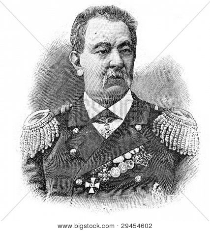 Tengernagy D. Novikov portréja. Metszet, Schyubler mellett. Közzé a magazin 