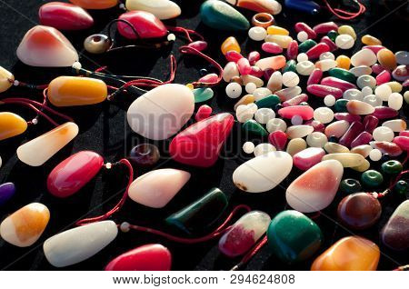 Many Colorful Jade Stones In Chinese Market