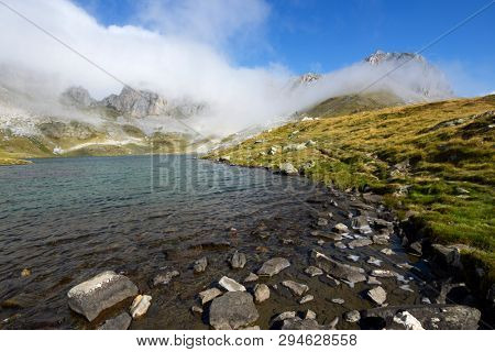 Acherito Lake in Oza Valley, Pyrenees in Spain.