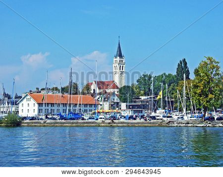 A View Of The Romanshorn Settlement From Lake Constance (bodensee) - Canton Of Thurgau, Switzerland