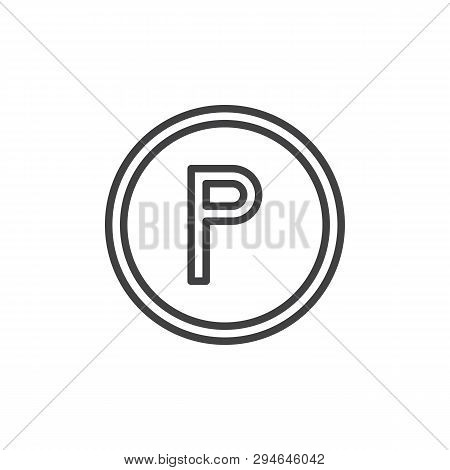 Any Solvent Wash Machine Sign Line Icon. Linear Style Sign For Mobile Concept And Web Design. Except