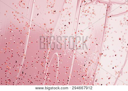 Vaporwave Style Texture Background: Neon Pink Funky Paint Texture.