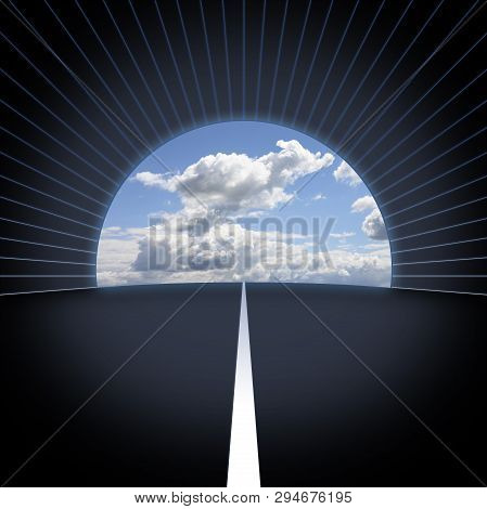 Out Of The Tunnel - Freedom Concept Image