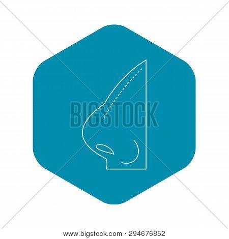 Rhinoplasty Icon. Outline Illustration Of Rhinoplasty Vector Icon For Web