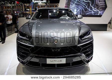 Lamborghini Urus On Display In Bangkok International Motor Expo 2018.