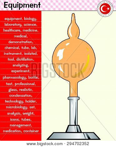 Laboratory Equipment - Balloon Experiment, Eps, Vector Illustration Made In Turkey