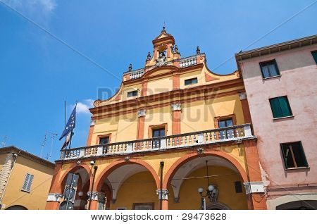 Kommunale Gebäude. Cento. Emilia-Romagna. Italien.