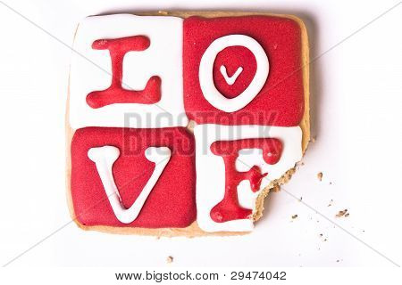 Cookie ugryziony Walentynki