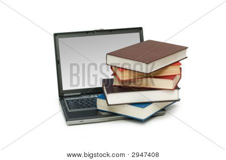 Konzept zur Veranschaulichung Evolution von Bücher für Computer