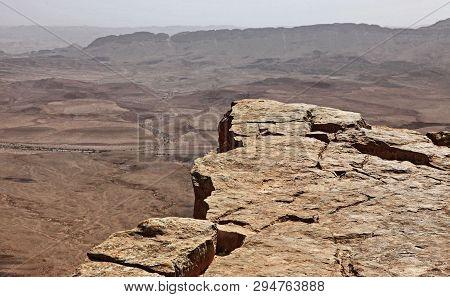 Machtesh Ramon - Erosion Crater In The Negev Desert, The Most Picturesque Natural Landmark Of Israel