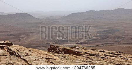 Machtesh Ramon - erosion crater in the Negev desert, the most picturesque natural landmark of Israel