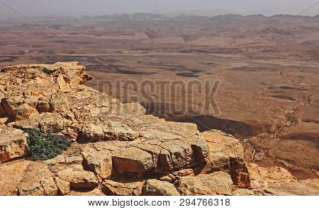 Machtesh Ramon - Erosion Crater In The Negev Desert, The Most Picturesque Natural Landmark Of Israel